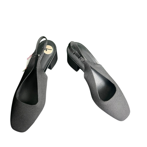 French Connection Ghana Slingback Heels Women Size 7 Stretch Square Toe NWT - Picture 5 of 8